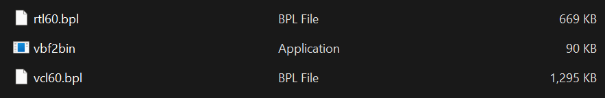 VBF Converter